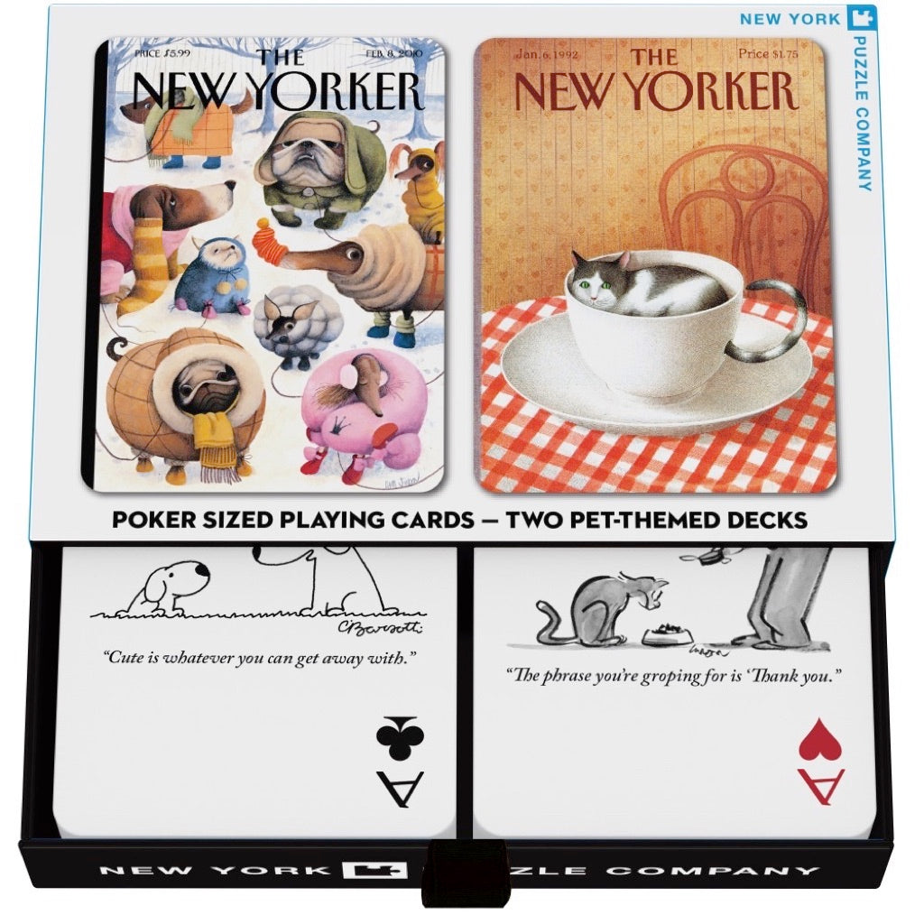 Dog and Cat Cartoons Double Deck Playing Cards Image 1