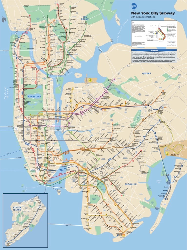 New York Subway Map Mini Image 3