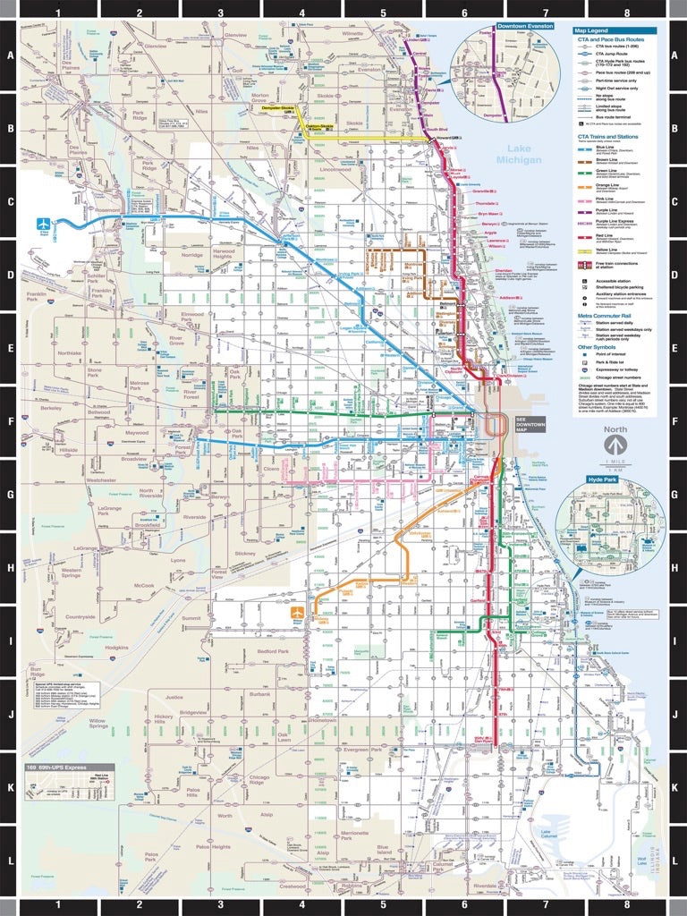 Chicago Transit Map Image 3