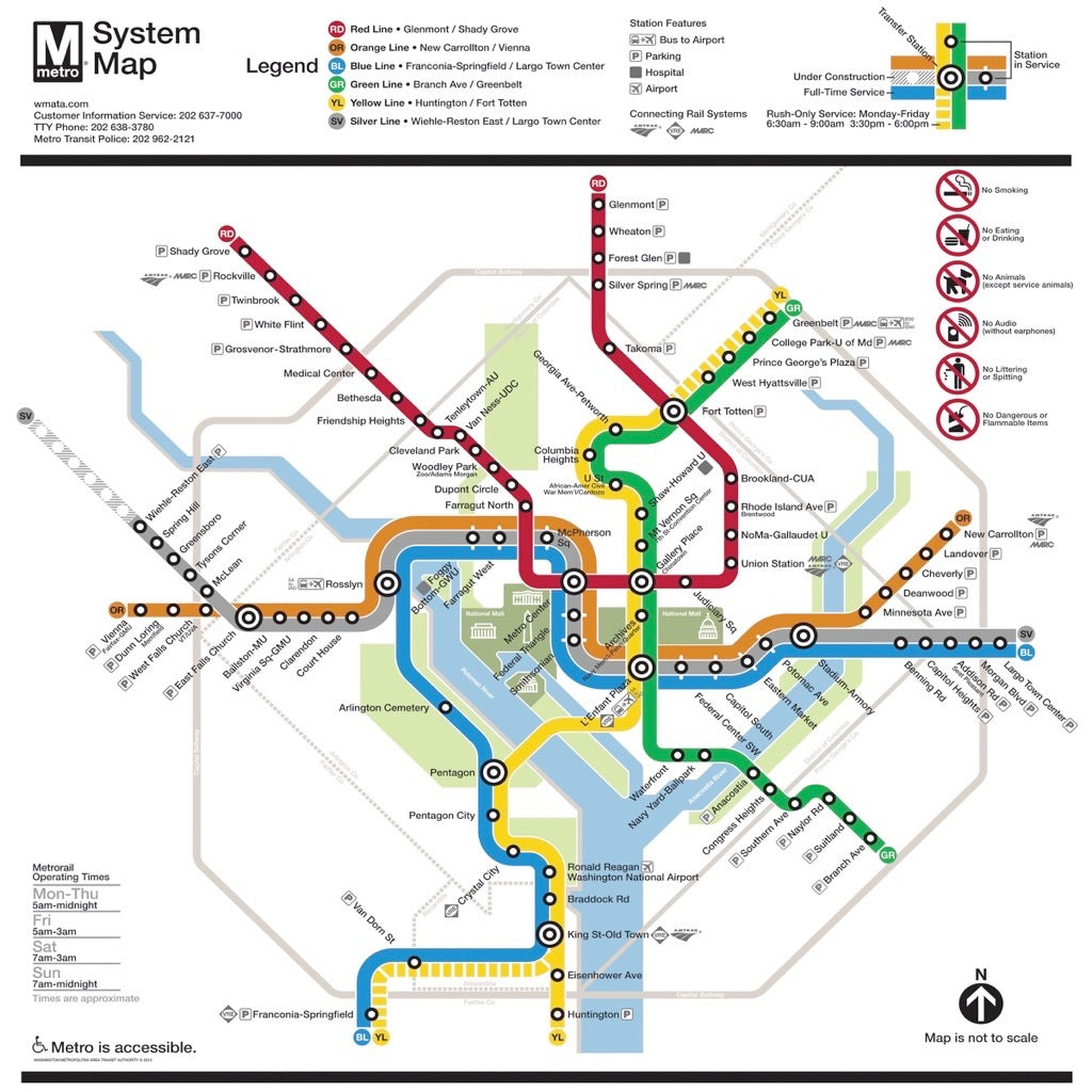 DC Metro Map Image 3