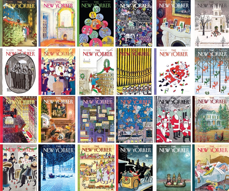 New Yorker Advent Calendar Set of 24 Mini Puzzle New York Puzzle